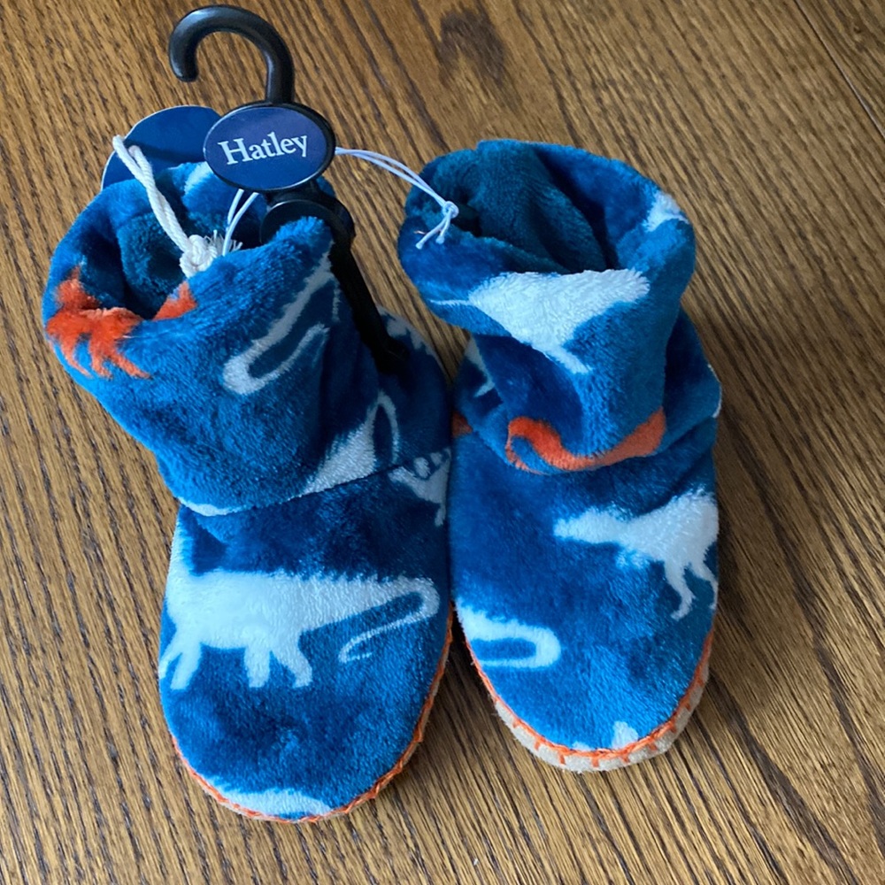 NWT HATLEY DINOSAUR KIDS SLIPPERS SIZE L (11-13)